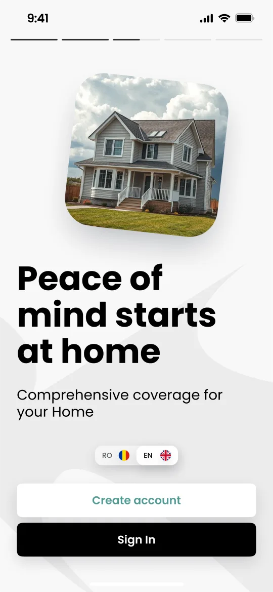 Home app screen